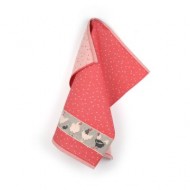 Theedoek - Kippen - Rood